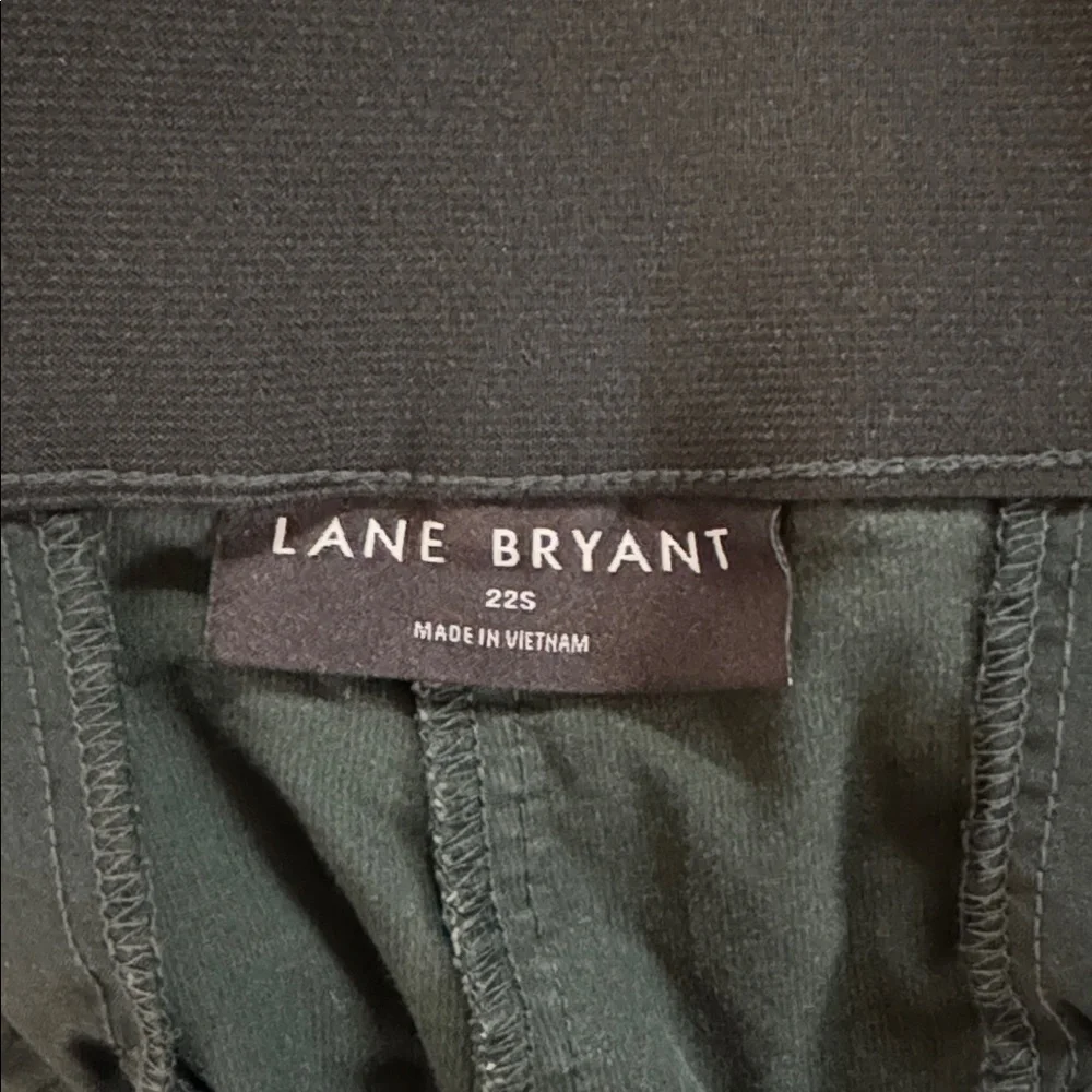 Lane Bryant Corduroy Trouser Pants in Green 22 Short